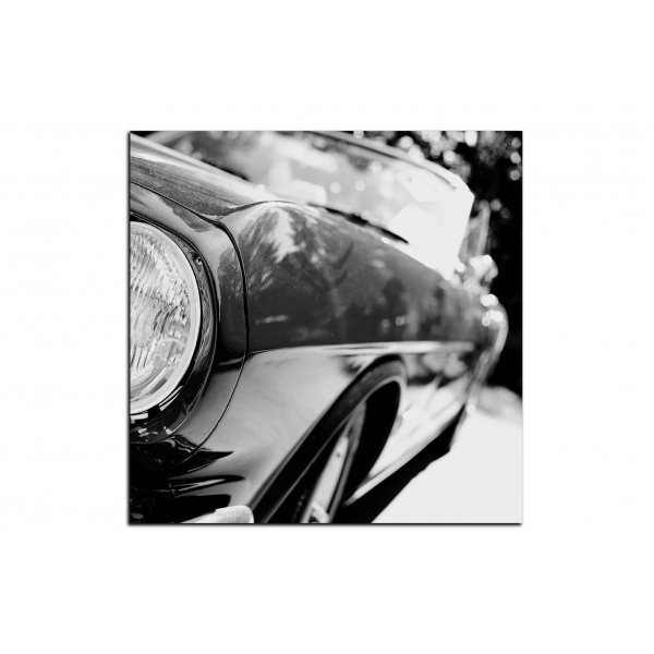 Slika na platnu - Fragment retro automobila - kvadrat